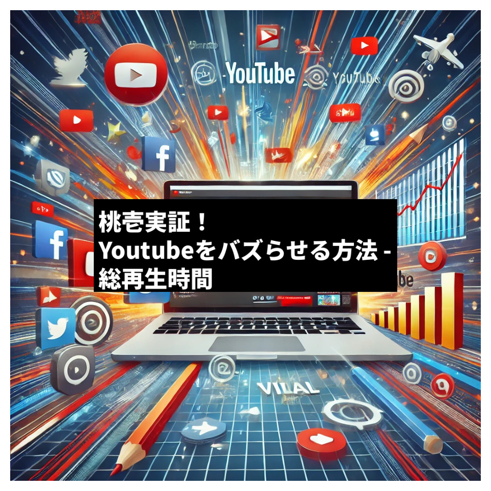 桃壱実証！ Youtubeをバズらせる方法 - 総再生時間