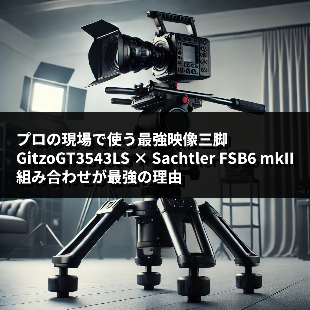 プロの現場で使う最強映像三脚　GitzoGT3543LS × Sachtler FSB6 mkIIの組み合わせが最強の理由