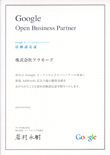 Google Open Business Partner